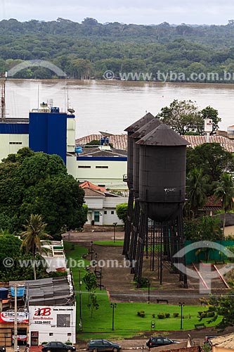  Assunto: Praça das Três Caixas  e Rio Madeira na época da cheia / Local: Porto Velho - Rondônia (RO) - Brasil / Data: 02/2014 