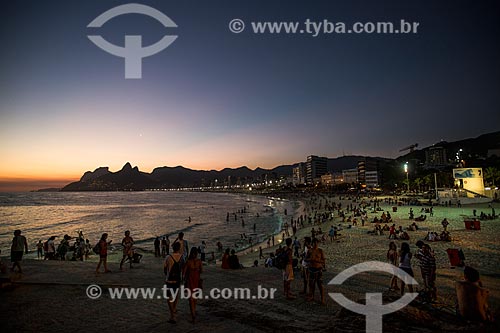  Assunto: Pôr do sol na Praia do Arpoador / Local: Ipanema - Rio de Janeiro (RJ) - Brasil / Data: 02/2014 