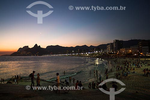  Assunto: Pôr do sol na Praia do Arpoador / Local: Ipanema - Rio de Janeiro (RJ) - Brasil / Data: 02/2014 