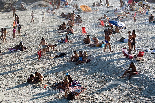  Assunto: Banhistas na Praia do Diabo / Local: Ipanema - Rio de Janeiro (RJ) - Brasil / Data: 01/2014 