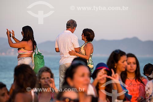  Assunto: Pessoas na Pedra do Arpoador / Local: Ipanema - Rio de Janeiro (RJ) - Brasil / Data: 01/2014 