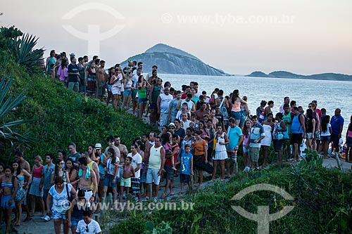  Assunto: Pessoas na Pedra do Arpoador / Local: Ipanema - Rio de Janeiro (RJ) - Brasil / Data: 09/2013 