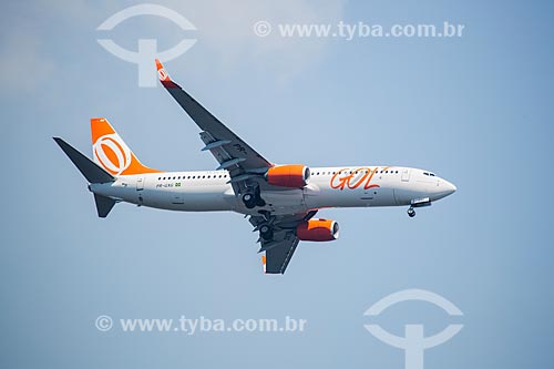  Assunto: Avião da GOL - Linhas Aéreas Inteligentes - sobrevoando o Rio de Janeiro / Local: Rio de Janeiro (RJ) - Brasil / Data: 01/2014 