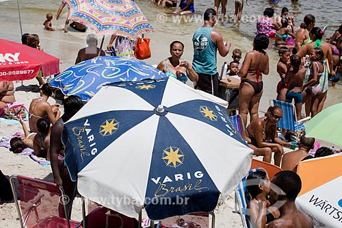  Assunto: Barraca de praia com a logomarca da VARIG na Praia da Urca / Local: Urca - Rio de Janeiro (RJ) - Brasil / Data: 01/2014 