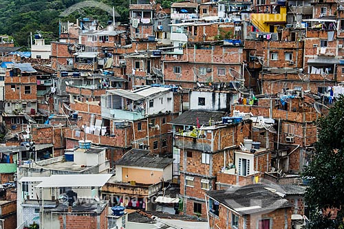  Assunto: Casas da Favela Santa Marta / Local: Botafogo - Rio de Janeiro (RJ) - Brasil / Data: 08/2012 