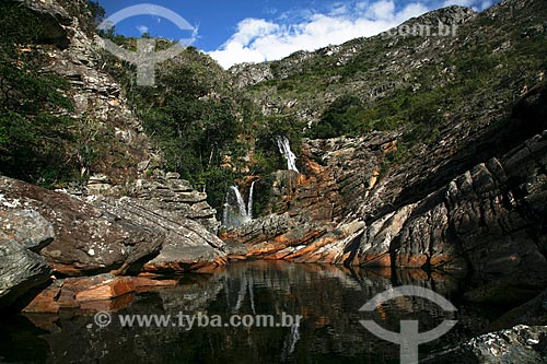  Assunto: Cachoeira no Parque Nacional da Serra do Cipó / Local: Santana do Riacho - Minas Gerais (MG) - Brasil / Data: 06/2009 