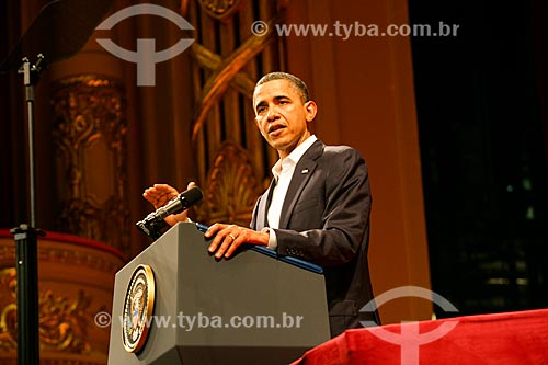  Discurso de Barack Obama no Theatro Municipal do Rio de Janeiro  - Rio de Janeiro - Rio de Janeiro - Brasil