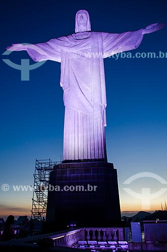  Assunto: Turistas no Cristo Redentor (1931) / Local: Rio de Janeiro (RJ) - Brasil / Data: 03/2014 