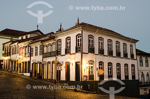  Assunto: Vista de casarões coloniais / Local: Ouro Preto - Minas Gerais (MG) - Brasil / Data: 06/2012 
