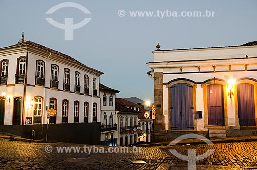  Assunto: Vista de casarões coloniais / Local: Ouro Preto - Minas Gerais (MG) - Brasil / Data: 06/2012 