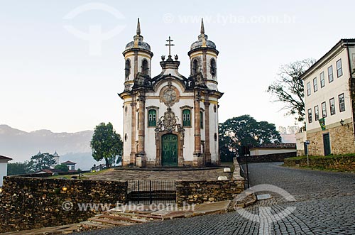  Assunto: Fachada da Igreja São Francisco de Assis / Local: Ouro Preto - Minas Gerais (MG) - Brasil / Data: 06/2012 