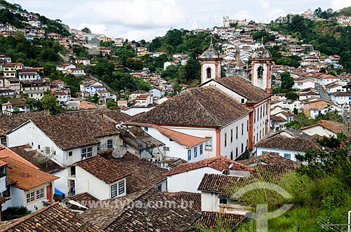  Assunto: Vista da Igreja de Santa Efigênia  / Local: Ouro Preto - Minas Gerais (MG) - Brasil / Data: 06/2012 