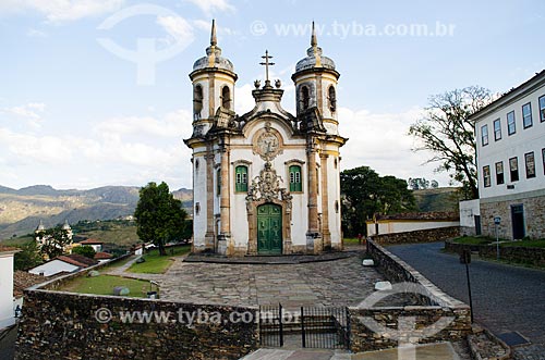  Assunto: Fachada da Igreja São Francisco de Assis / Local: Ouro Preto - Minas Gerais (MG) - Brasil / Data: 06/2012 