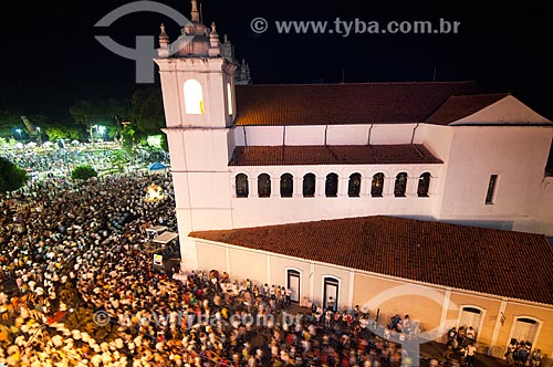  Assunto: Procissão do Círio de Nazaré em frente a  Igreja Catedral de Nossa Senhora da Graça   / Local: Belém - Pará (PA) - Brasil / Data: 10/2010 