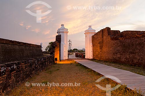  Assunto: Entrada da Fortaleza de São José de Macapá (1782)  / Local: Macapá - Amapá (AP) - Brasil / Data: 10/2010 