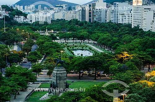  Assunto: Vista da Praça Paris - projeto do urbanista francês Alfred Agache / Local: Glória - Rio de Janeiro (RJ) - Brasil / Data: 01/2012 