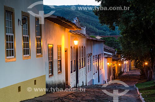  Assunto: Vista noturna de Casario colonial  / Local: Goiás - Goiás (GO) - Brasil / Data: 05/2012 
