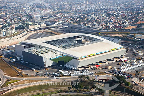  Assunto: Foto aérea da Arena Corinthians / Local: Itaquera - São Paulo (SP) - Brasil / Data: 06/2014 