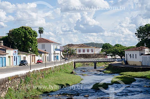  Assunto: Vista do Rio Vermelho e Casario colonial  / Local: Goiás - Goias (GO) - Brasil / Data: 05/2012 