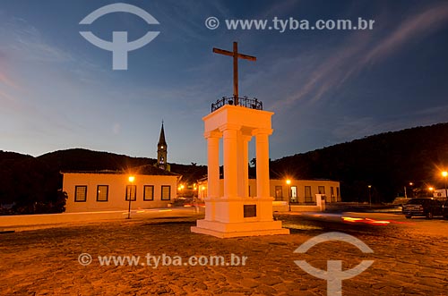  Assunto: Vista noturna da Cruz do Anhanguera / Local: Goiás - Goias (GO) - Brasil / Data: 05/2012 