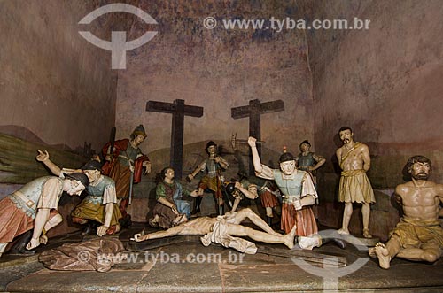  Assunto: Esculturas do Passos da Paixão  -  Santuário de Bom Jesus de Matosinhos / Local: Congonhas - Minas Gerais (MG) - Brasil  / Data: 06/2012 