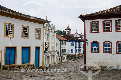  Assunto: Casario colonial na Rua Macau do Meio / Local: Diamantina - Minas Gerais (MG) - Brasil / Data: 06/2012 
