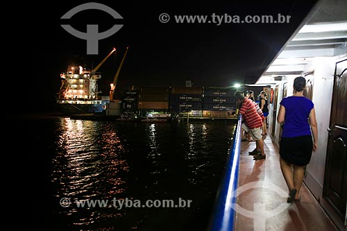  Assunto: Navio cargueiro no Porto de Belém / Local: Belém - Pará (PA) - Brasil / Data: 03/2014 