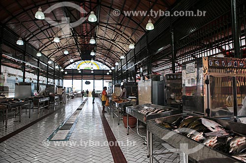  Assunto: Interior do Mercado Municipal Adolpho Lisboa (1883) / Local: Manaus - Amazonas (AM) - Brasil / Data: 04/2014 