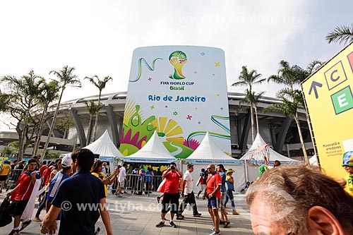  Assunto: Fila para entrada no Estádio Jornalista Mário Filho (1950) - também conhecido como Maracanã - para o jogo entre Espanha x Chile / Local: Maracanã - Rio de Janeiro (RJ) - Brasil / Data: 06/2014 