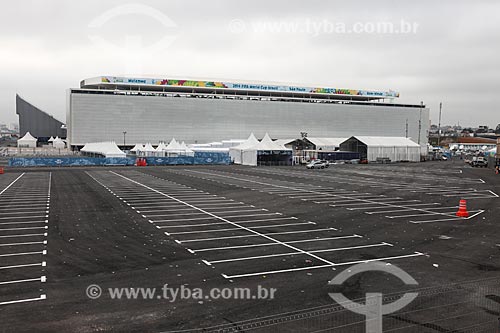  Assunto: Estacionamento da Arena Corinthians / Local: Itaquera - São Paulo (SP) - Brasil / Data: 06/2014 