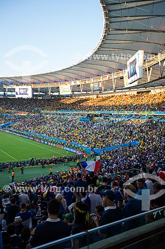  Assunto: Interior do Estádio Jornalista Mário Filho (1950) - também conhecido como Maracanã - durante o jogo entre Equador x França / Local: Maracanã - Rio de Janeiro (RJ) - Brasil / Data: 06/2014 