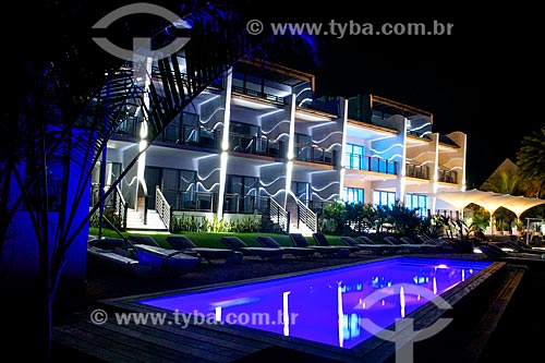  Assunto: Fachada do Baystone Hotel à noite / Local: Distrito de Pamplemousses - Maurício - África / Data: 11/2012 
