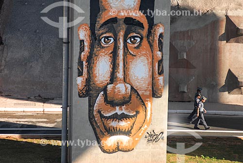  Assunto: Grafite próximo a Arena Corinthians durante a Copa do Mundo no Brasil / Local: Itaquera - São Paulo (SP) - Brasil / Data: 06/2014 