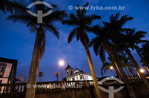  Assunto: Vista noturna da Igreja de São Francisco de Assis / Local: Diamantina - Minas Gerais (MG) - Brasil / Data: 06/2012 