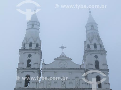  Assunto: Fachada da Igreja de Nossa Senhora das Dores (1901) durante o inverno / Local: Porto Alegre - Rio Grande do Sul (RS) - Brasil / Data: 05/2014 