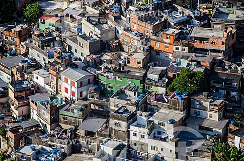  Assunto: Vista geral da Favela da Rocinha a partir do Morro Dois Irmãos / Local: São Conrado - Rio de Janeiro (RJ) - Brasil / Data: 02/2014 
