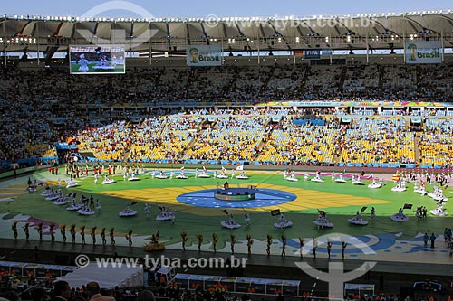  Assunto: Cerimônia de encerramento da Copa do Mundo no Brasil antes do jogo entre Alemanha x Argentina / Local: Maracanã - Rio de Janeiro (RJ) - Brasil / Data: 07/2014 