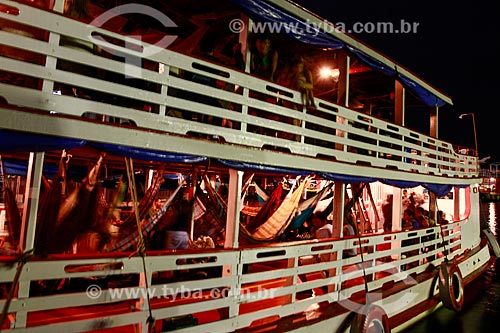  Assunto: Redes em barco no Porto de Manaus / Local: Manaus - Amazonas (AM) - Brasil / Data: 10/2013 