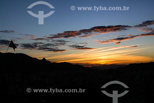  Assunto: Pôr do Sol visto do Morro do Salgueiro / Local: Tijuca - Rio de Janeiro (RJ) - Brasil / Data: 07/2014 