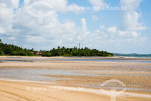  Assunto: Foz do Rio Maragogi na Praia de Camacho / Local: Maragogi - Alagoas (AL) - Brasil / Data: 12/2013 