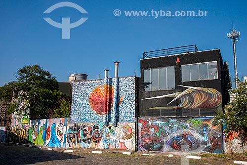  Assunto: Grafites na rua Beco do Batman - Vila Madalena / Local: Pinheiros - São Paulo (SP) - Brasil / Data: 03/2014 