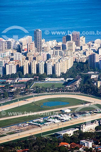  Assunto: Vista do Hipódromo da Gávea (Jockey Club Brasileiro) / Local: Rio de Janeiro (RJ) - Brasil / Data: 08/2014 