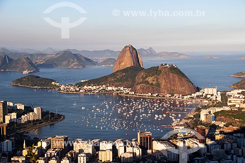  Assunto: Enseada de Botafogo com o Pão de Açúcar / Local: Botafogo - Rio de Janeiro (RJ) - Brasil / Data: 08/2014 