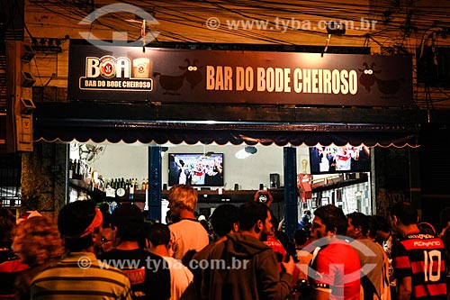  Torcedores assistindo o Jogo final da Copa do Mundo 2014 no bar Bode Cheiroso  - Rio de Janeiro - Rio de Janeiro (RJ) - Brasil