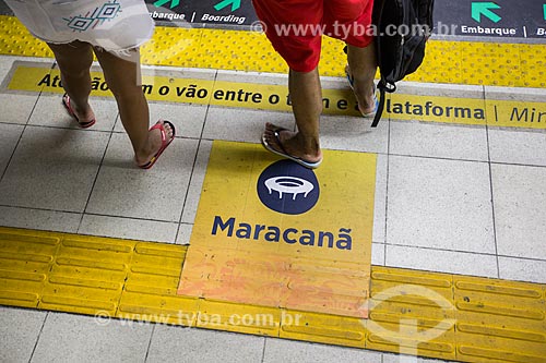  Passageiros na estação Maracanã do Metrô Rio  - Rio de Janeiro - Rio de Janeiro (RJ) - Brasil