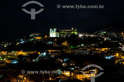  Centro Histórico de Ouro Preto à noite  - Ouro Preto - Minas Gerais (MG) - Brasil