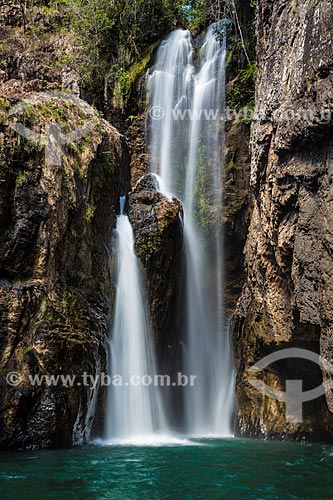 Cachoeira do Encontro na Fazenda Santuário das Pedras  - Alto Paraíso de Goiás - Goiás (GO) - Brasil