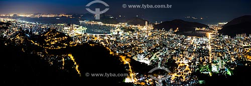  Vista noturna de parte da zona sul  - Rio de Janeiro - Rio de Janeiro (RJ) - Brasil