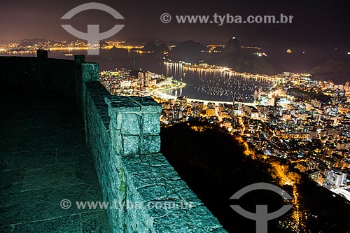  Pão de Açúcar à noite visto do Cristo Redentor  - Rio de Janeiro - Rio de Janeiro (RJ) - Brasil