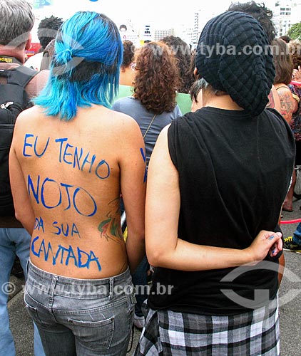  Marcha das Vadias na orla da Praia de Copacabana  - Rio de Janeiro - Rio de Janeiro (RJ) - Brasil